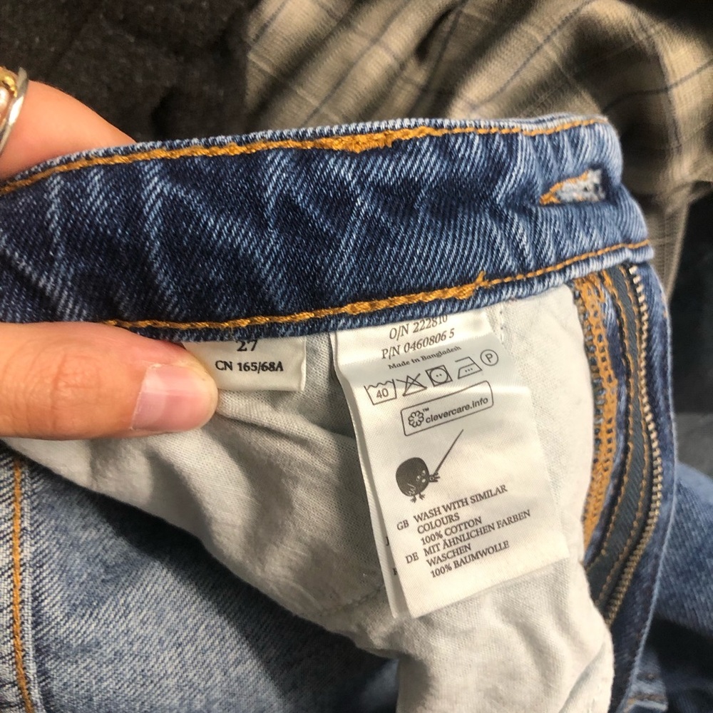 Blue patchwork jeans Monki - Picture 4 of 4